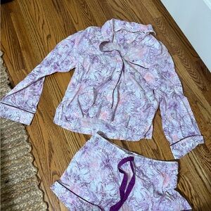 Victoria's Secret Purple and Pink Pajama Set